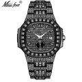 Bling Bling Hiphop Hot Rapper's Full Diamond Jewelry Quartz Watch Men MISS FOX V299